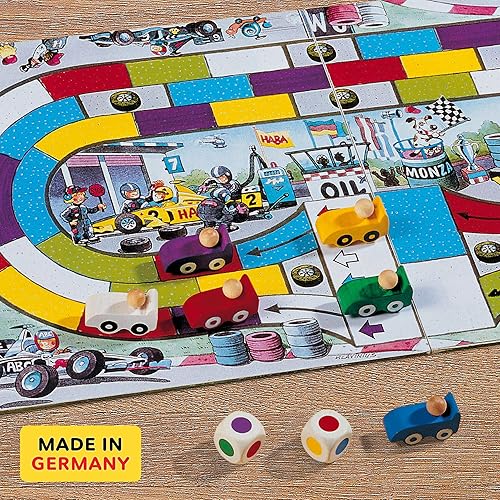 Miniatura 8 de HABA Monza - Juegos de carreras de coches y juego de mesa para principiantes, juegos familiares atractivos para niños y adultos a partir de 5 años