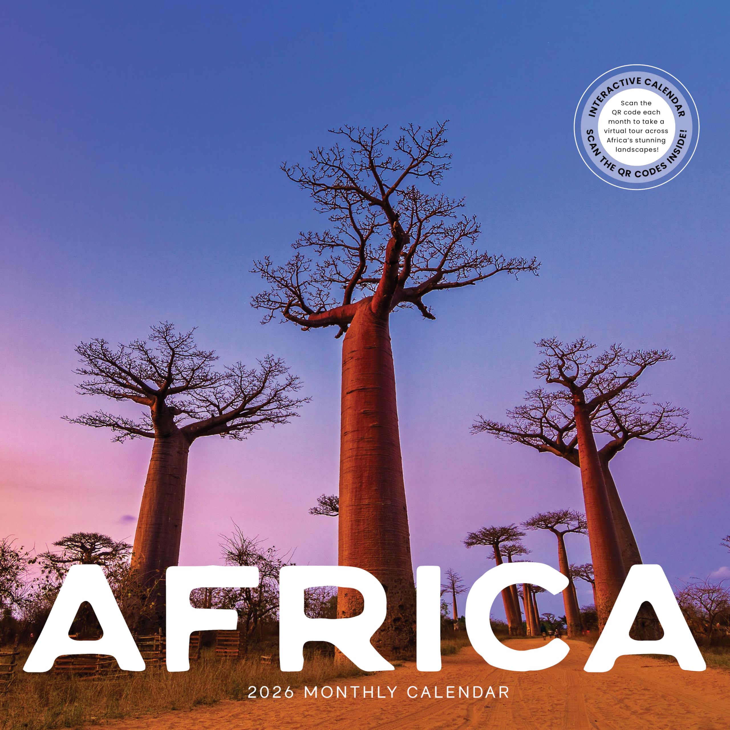 Africa 2026 Calendar | 2026 Wall Calendar | Monthly Planner | Planner 2026-2027 | Marble City Press | 12” x 24” | Sustainable | Plastic Free | Printed