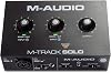 M-AUDIO M-Track Solo - Including USB Audio Interface, XLR, Line and DI Inputs for Recording, Broadcasting and Podcasting, plus Software Package