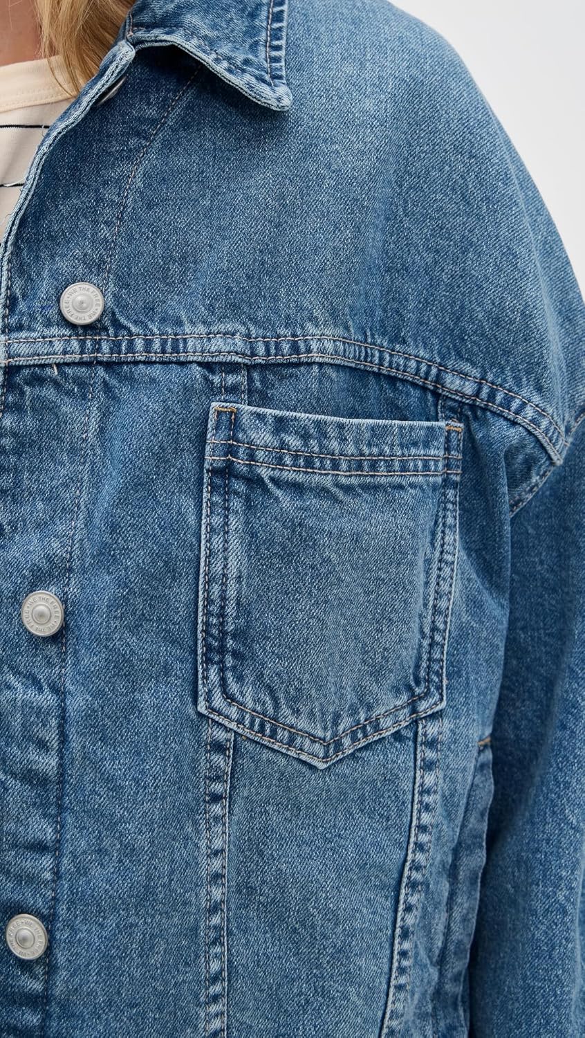 Free People Women's Opal Denim Jacket - Image 6