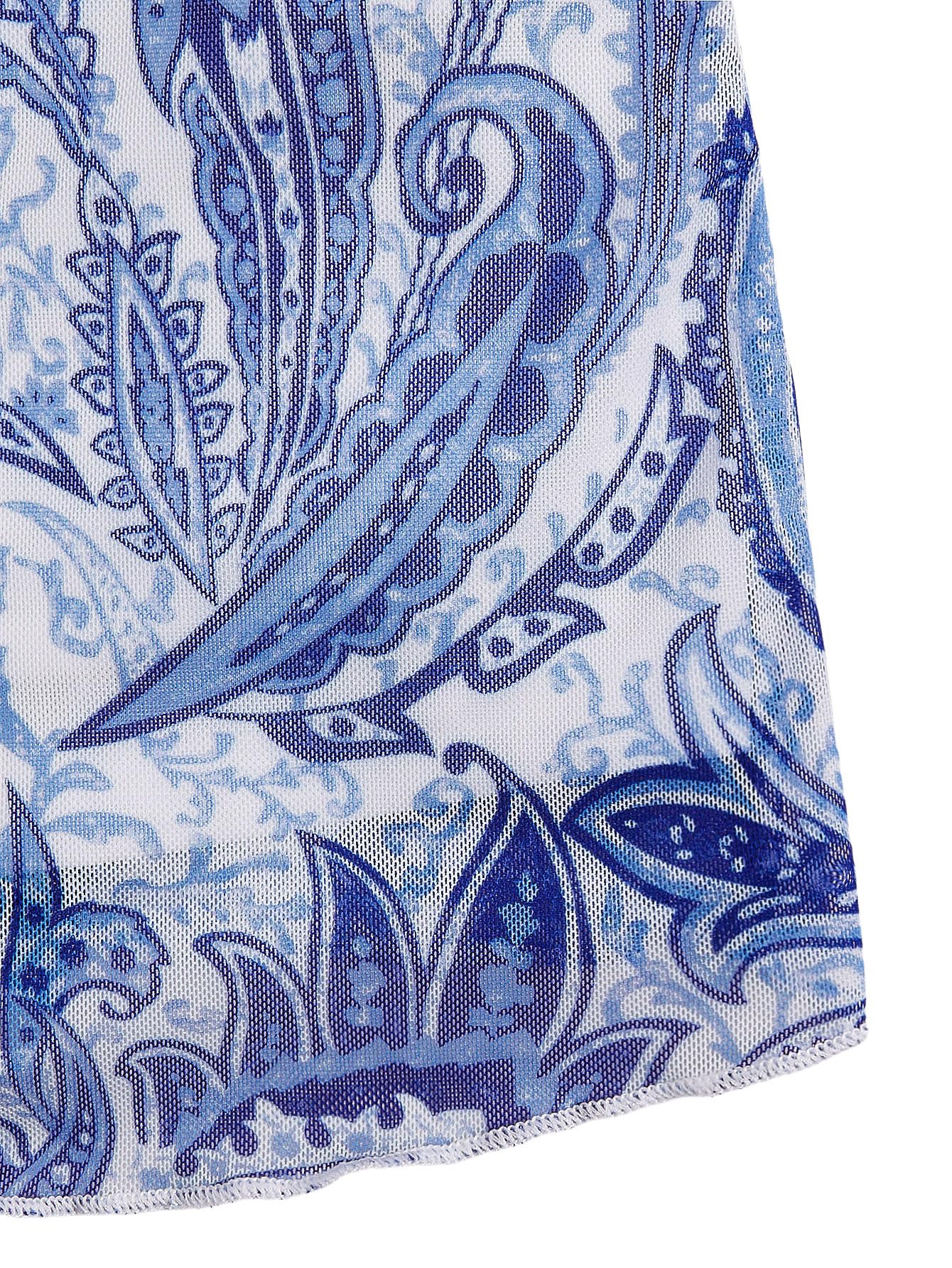 Milumia Women's Summer Mini Dress Vintage 90s Spaghetti Strap A Line Mesh Short Dresses Sun Dress: Small Blue and White