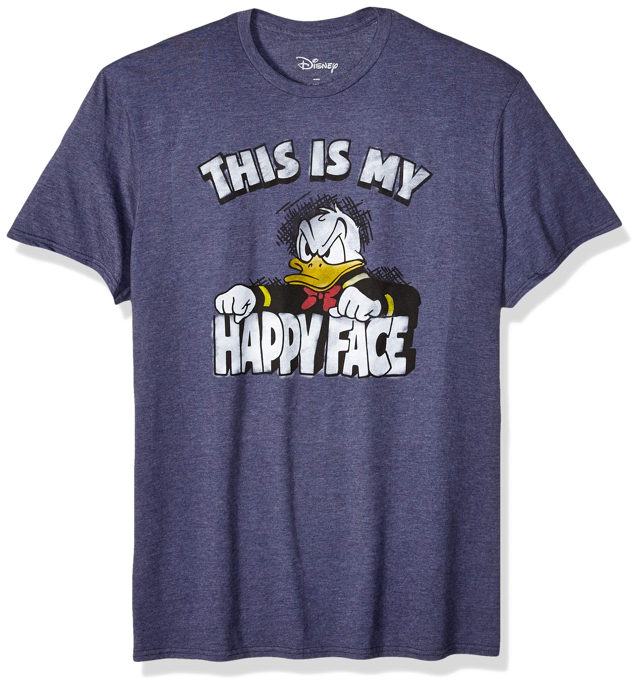 DisneyMen's Donald Duck Happy Face T-Shirt