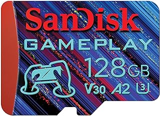 SanDisk Cartão de Memória microSD de 128 GB para Jogos Móveis - até 190 MB/s, para Consoles Portáteis - SDSQXAA-128G-GN6XN