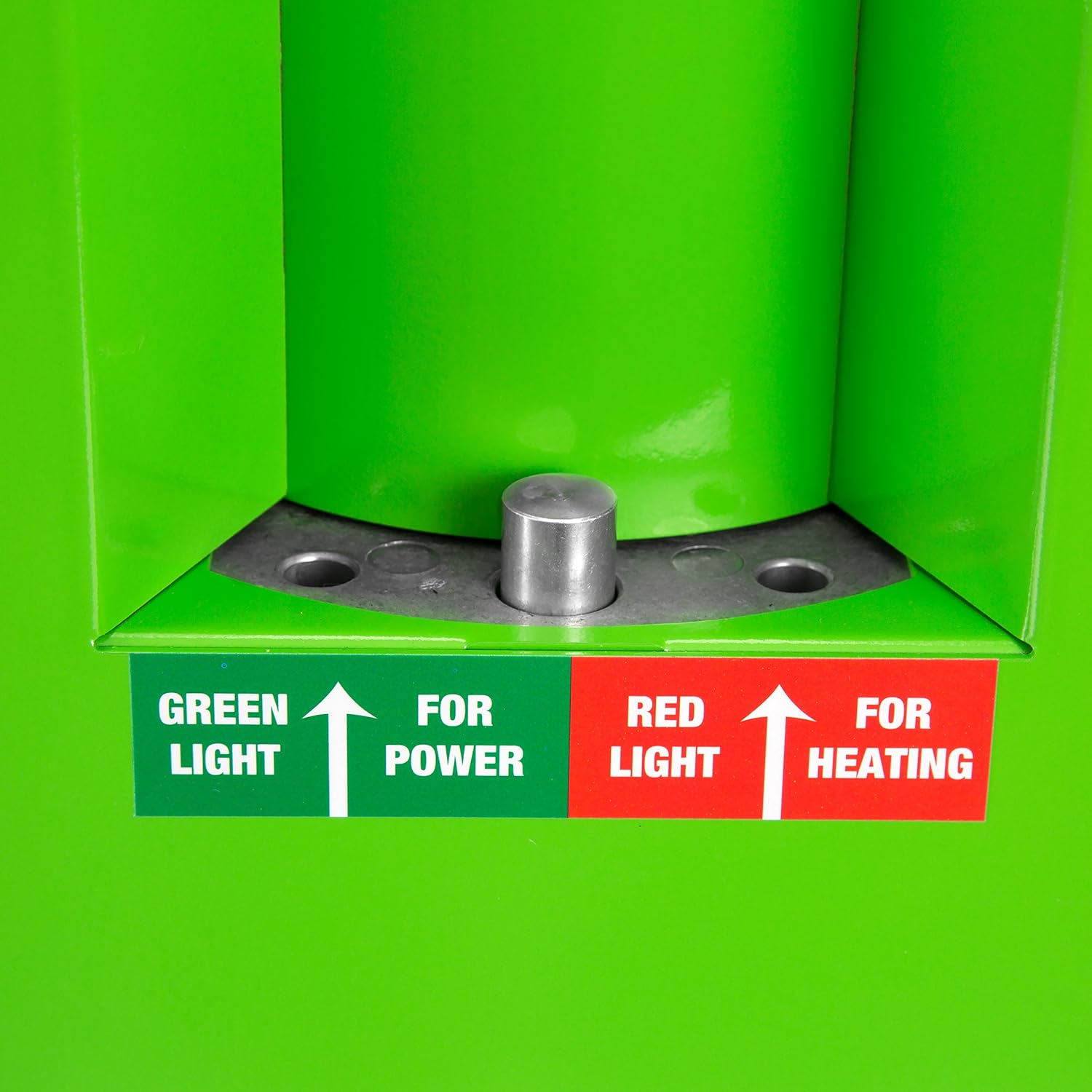 Control panel of OEMTOOLS 24534 showing power and heating indicator lights