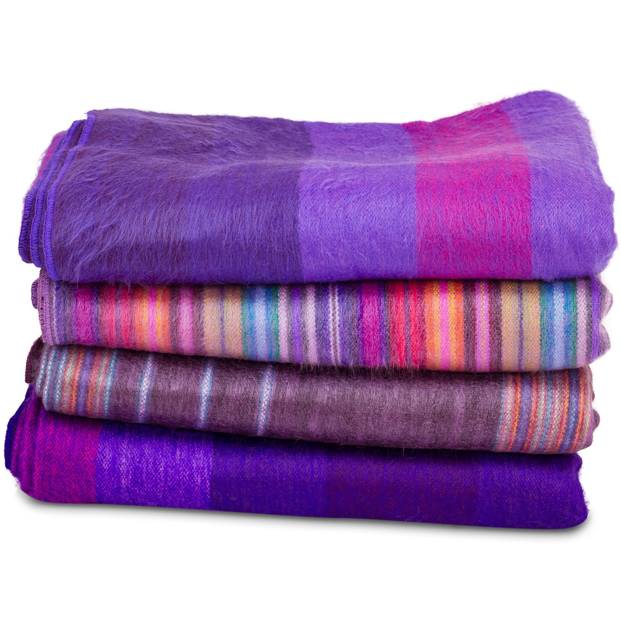 Tumi Latin American Crafts Large soft and warm blankets - Double Size - Purple