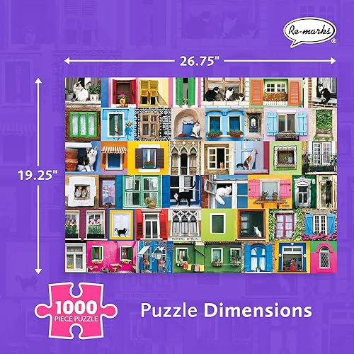 Miniatura 10 de Re-marks Welcome Home - Rompecabezas de 500 piezas con temática de perros para todas las edades