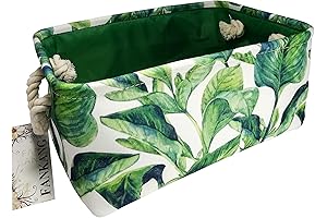 Eco-Friendly Lime Green Rectangular Storage Basket