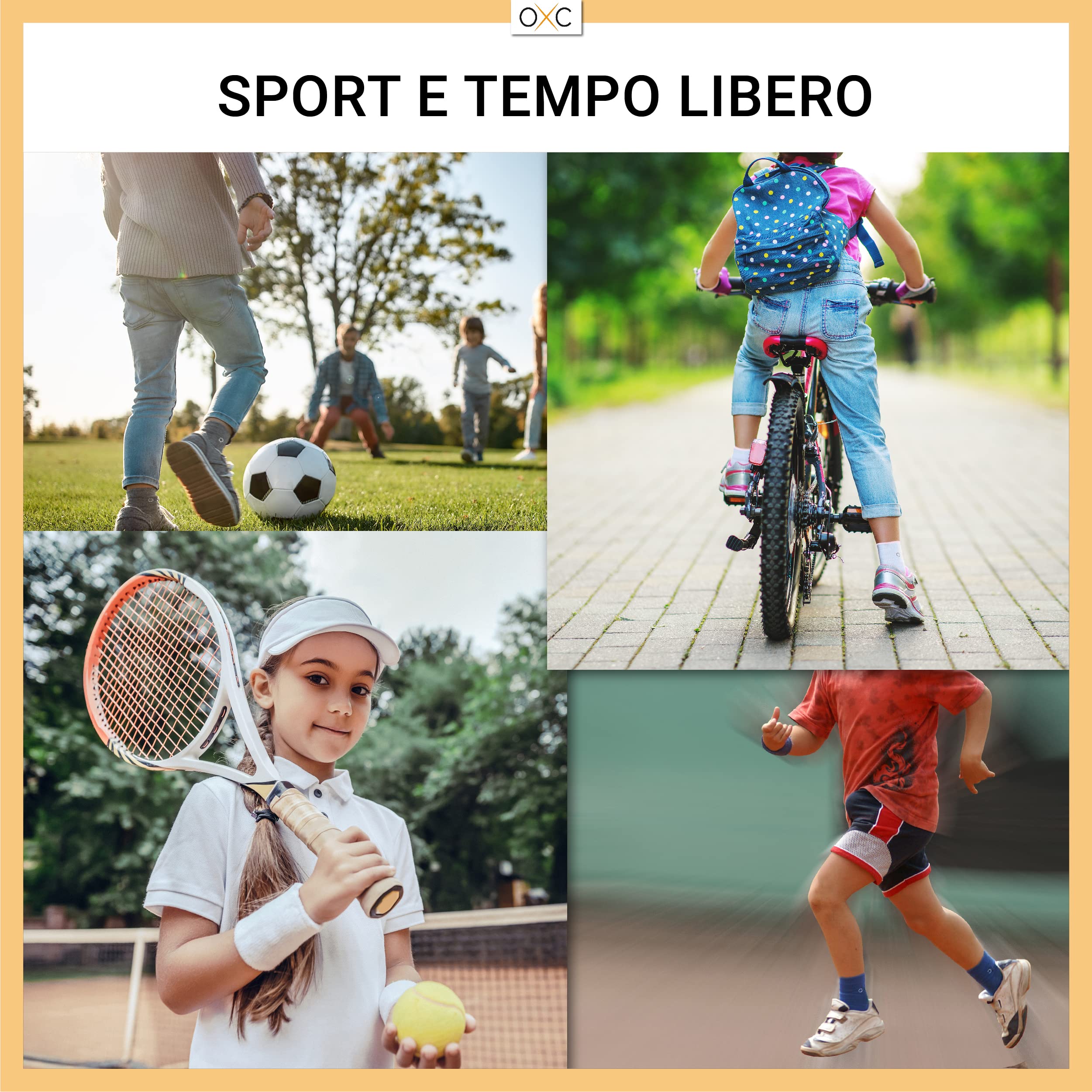 Occulto CALZINI per BAMBINO e BAMBINA (6 Paia, Modello: Junior) con SUOLA IMBOTTITA per lo SPORT e il TEMPO LIBERO, CALZE SPORTIVI COLORATI per BAMBINA e BAMBINO in COTONE