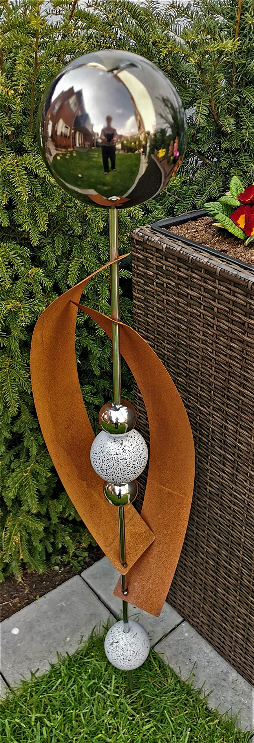 herbstdeko fenster hängend Eichenblatt aus Metall – Rost Blatt zum Hängen 15 cm lid