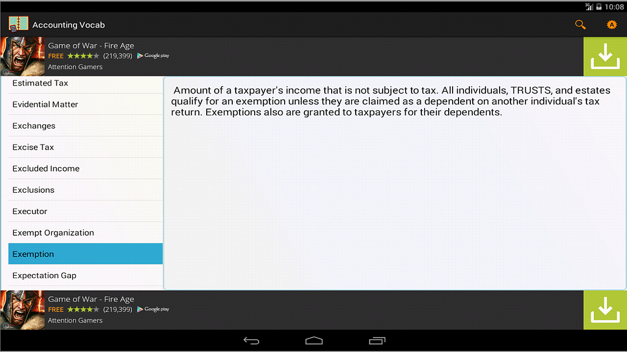 Accounting Vocab App On Amazon Appstore 