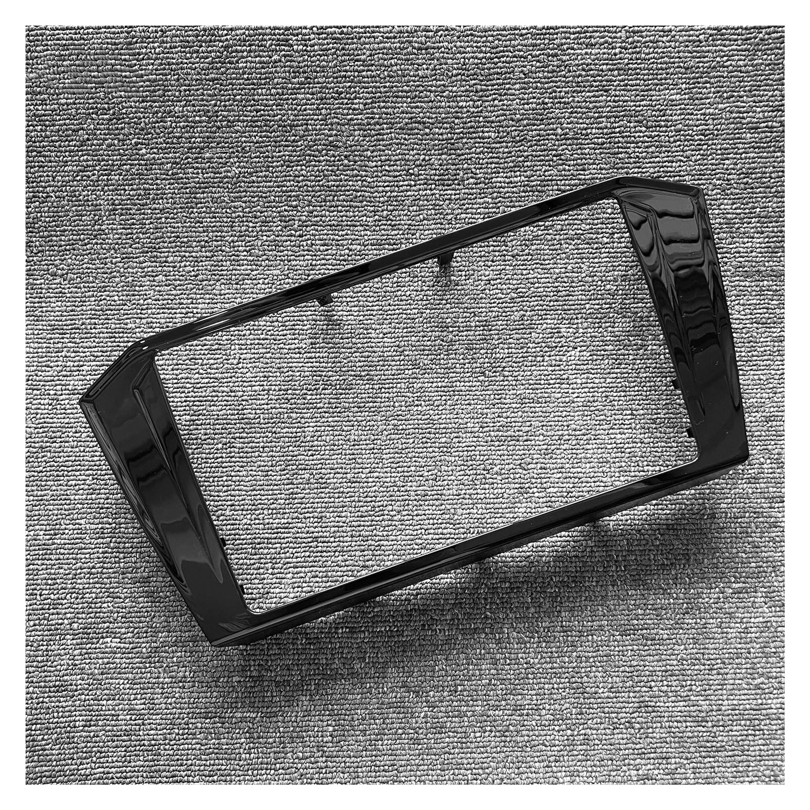 Mascherina Autoradio Cornice Stereo per VW per Passat B8 8 Pollici 9.2 MIB Radio Schermo in Vetro Verniciato Cornice Decorativa Nera Accessori per Auto