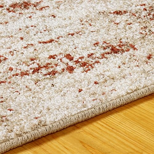 Miniatura 4 de Superior 2.6x8RUG-OMBRE-CR - Alfombra superior Ombre Collection de área, 2 pies 7 pulgadas x 8 pies, color crema
