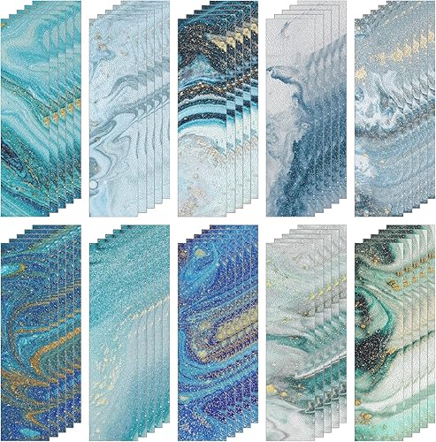 50 calcomanías sensoriales para aliviar la ansiedad, calcomanías sensoriales de mármol, diferentes texturas, tiras calmantes sensoriales para