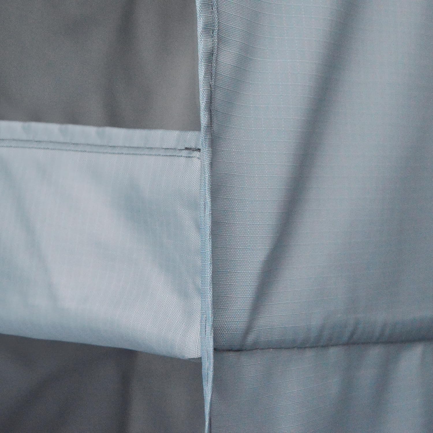 3-Shelf Hanging Closet Organizer and Storage, Foldable Hanging Closet Shelves Front Lip Design Washable Hanging Storage, 28" X 11-3/4" X 11-3/4", Gray - Image 4