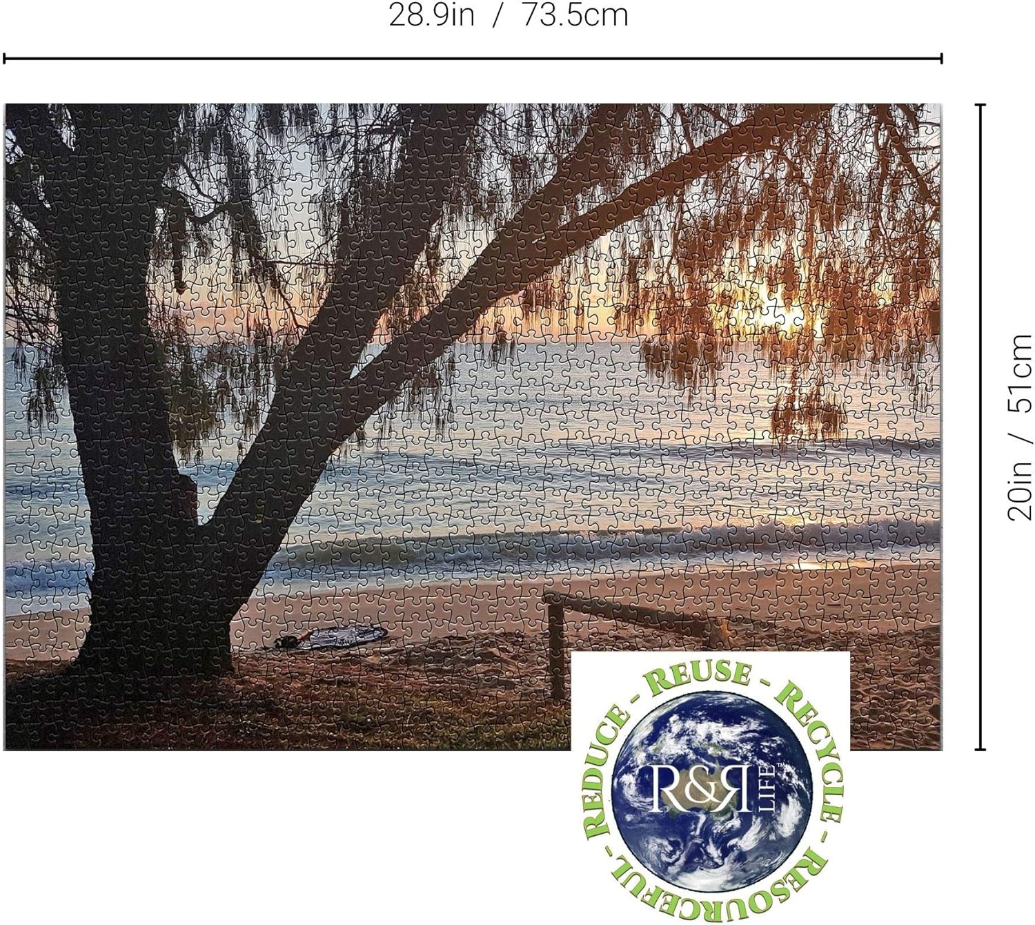 1000 Piece Puzzles for Adults - Beach Puzzles for Adults - 1000 Piece Beach Ocean Puzzle - Beach Sunrise Landscape Jigsaw Puzzle - Adult Jigsaw Puzzles - Rompecabezas para Adultos : Toys & Games