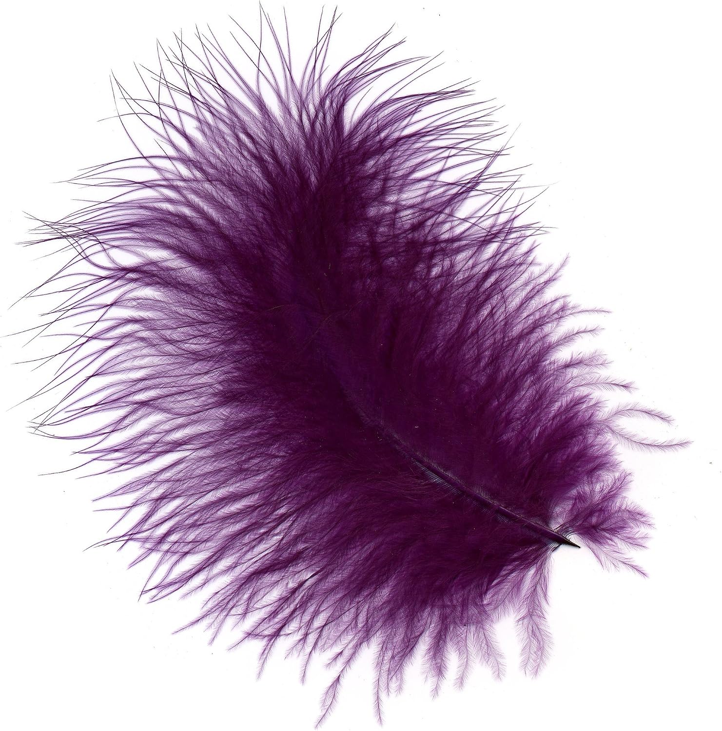 ZUCKER™ Turkey Marabou Loose Dyed Feathers- Purple