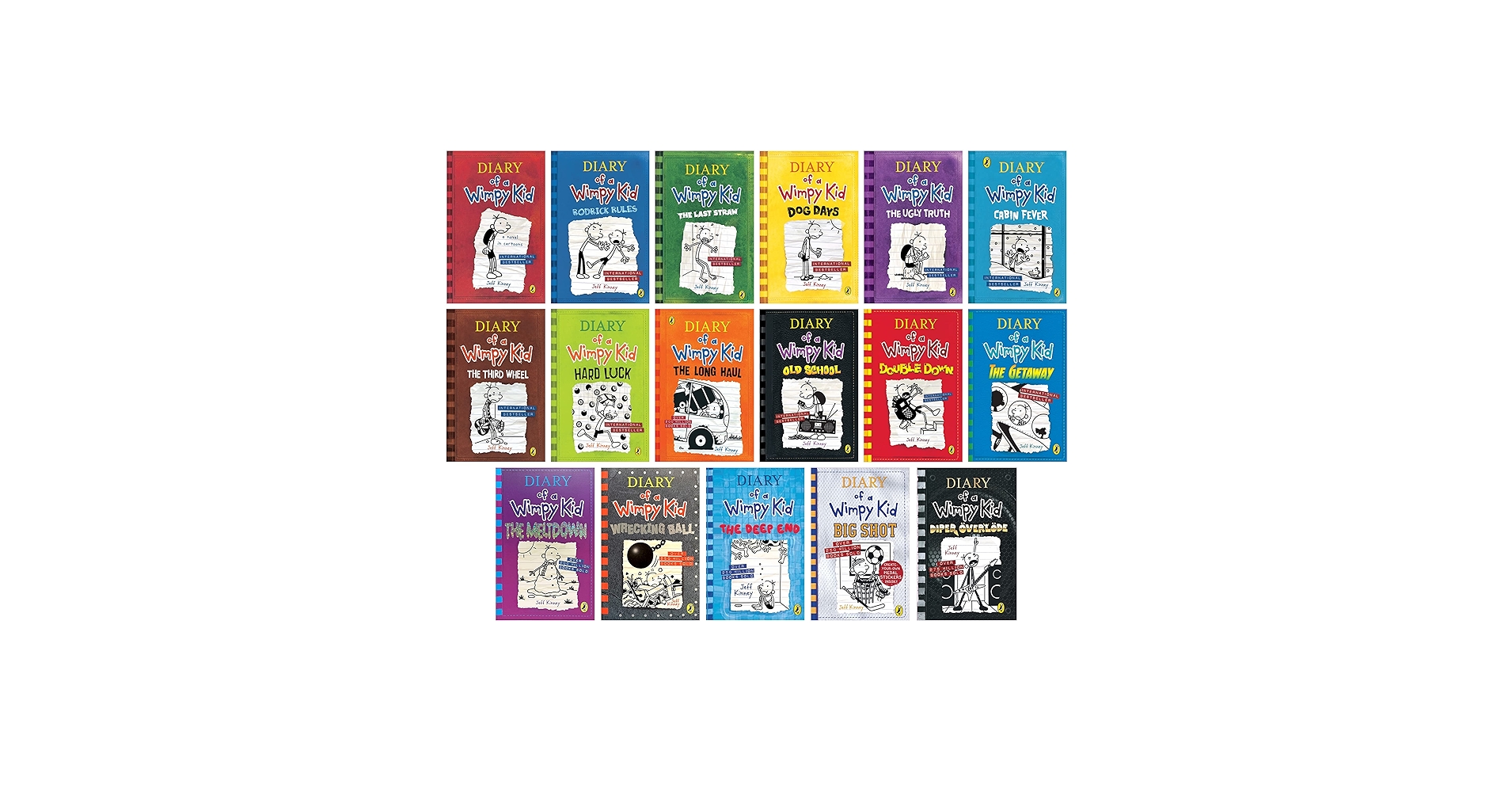 Diary of a Wimpy Kidシリーズ17冊セット　 ペーパーバック A Library of a Wimpy Kid 17 Boxed Complete Collection Series