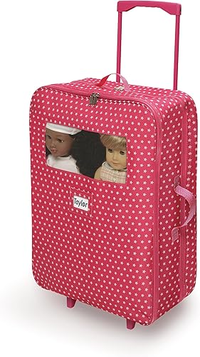 Miniatura 2 de Badger Basket Muñeca De Juguete Doble Trolley Carrier Estuche De Viaje Con Dos Sacos De Dormir Y Almohadas Para Muñecas De 18 Pulgadas -
