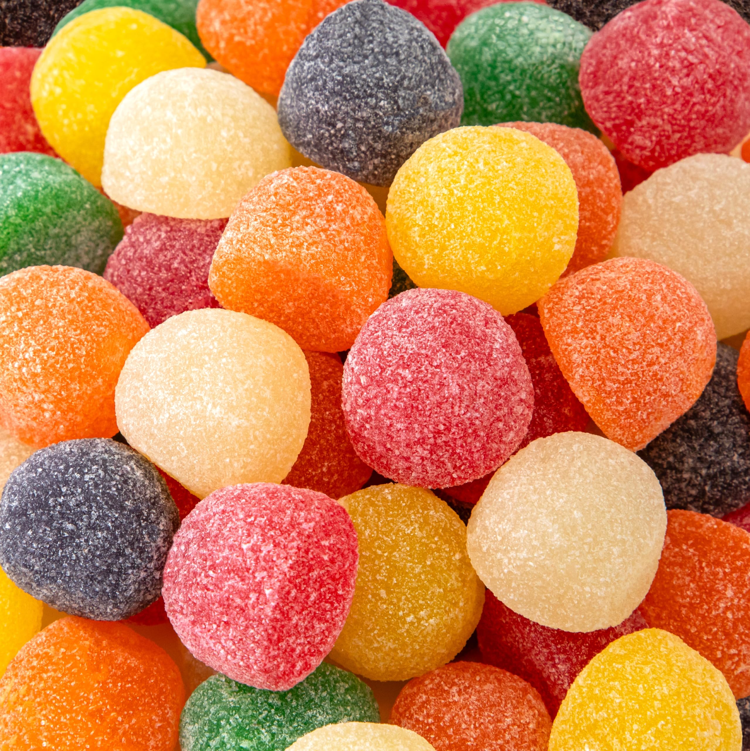Gum Drops 2-Pound Pack | Giant Gumdrops Jelly Candy | Assorted Fruit and Licorice Flavors | Old Fashioned Gum Drops Candy for Holiday Buffets & Dessert Decorating