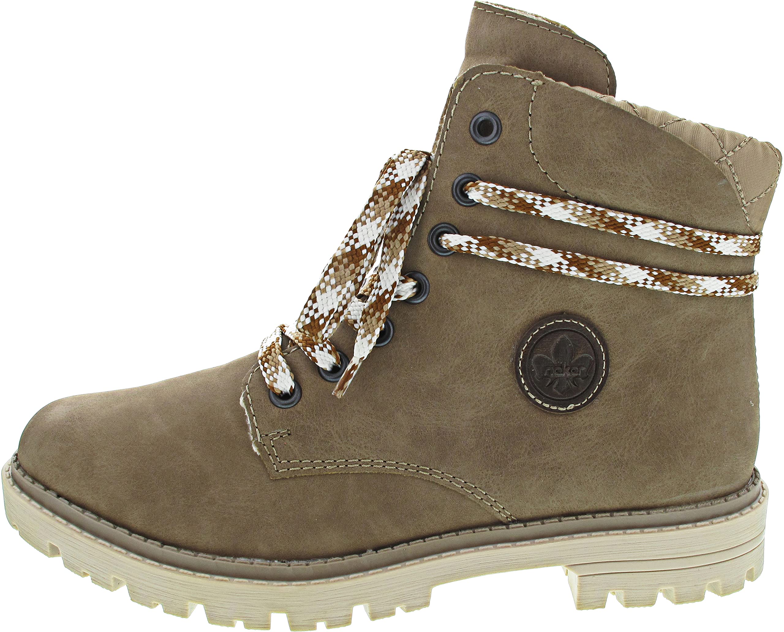 Rieker Women's Y1033 Fashion Boot, Beige, 3.5 UK