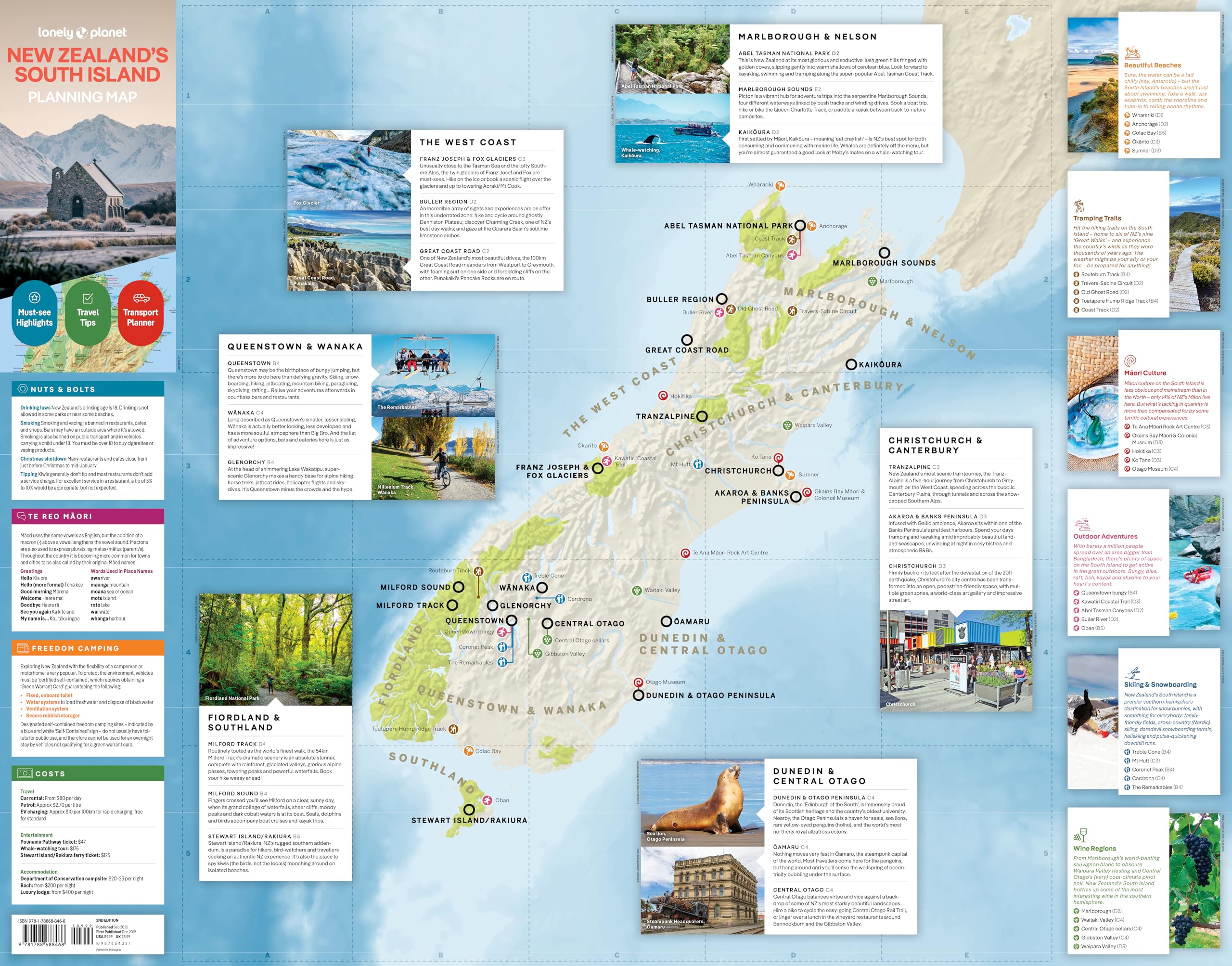 New Zealand's South Island Planning Map 2ed -anglais-