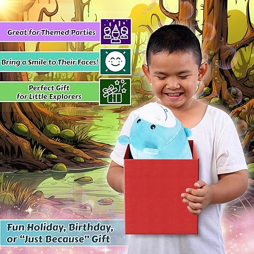 Miniatura 6 de Forest & Twelfth Kids Animales de peluche de Bubble Pals, suaves y tiernos, decoración de guardería para niños y niñas, regalo impresionante para