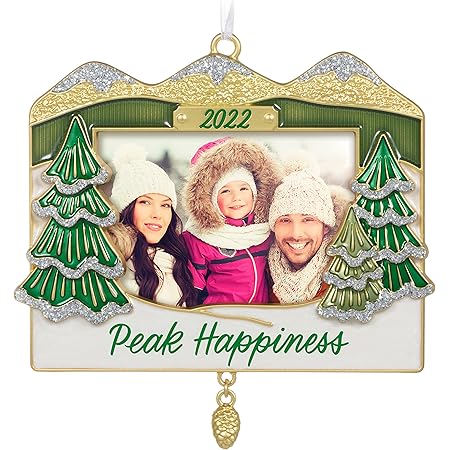 Hallmark Keepsake Christmas Ornament 2022 Year Hallmark Keepsake Christmas Ornament 2022, Peak Happiness Picture Frame,  Metal : Home & Kitchen