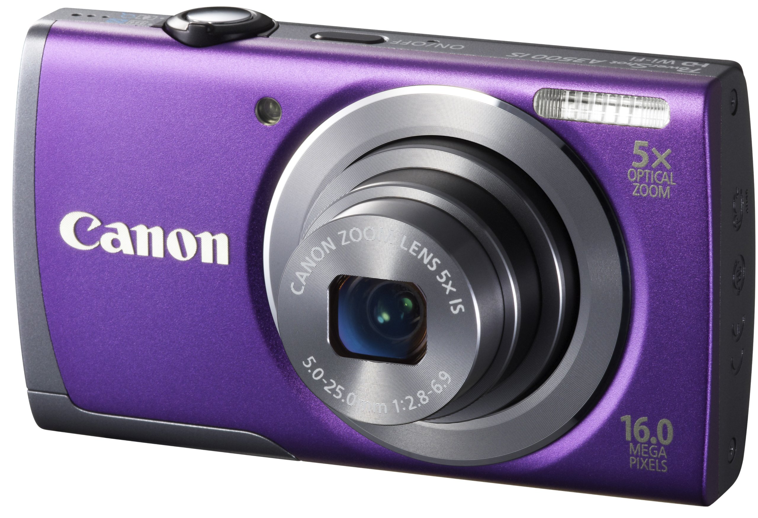 Canon PowerShot A3500 IS パープル Canon PowerShot A3500 Digitalkamera (16 MP, 5-Fach Opt. Zoom, 7