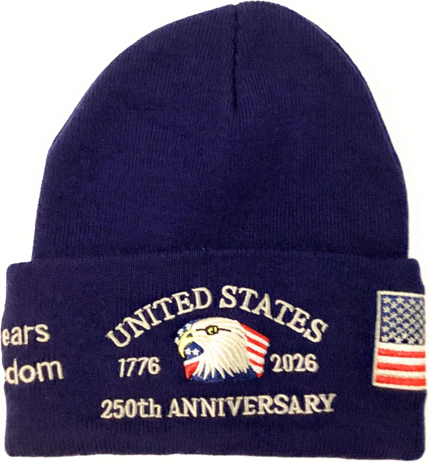 Independence Day 4th of July Patriotic Winter Toque Unisex – Warm Knit Beanie Hat Acrylic Skull Cap for Cold Weather, Hunting