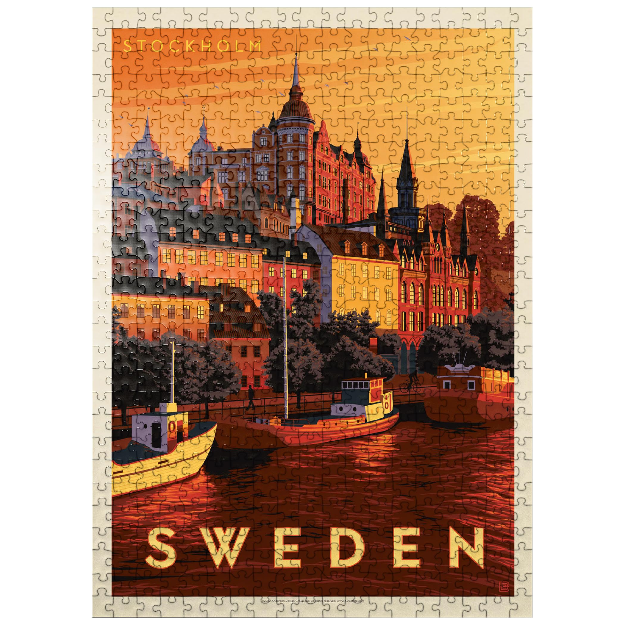 Planet X Vintage Sci-Fi Poster 500-Piece Jigsaw Puzzle - Made In USA, Premium Cardboard - View #4