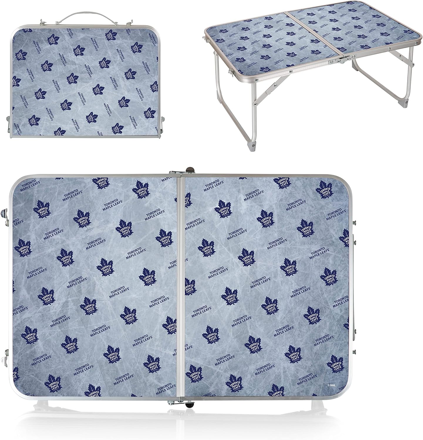 PICNIC TIME NHL Unisex-Adult NHL Concert Mini Portable Table, Small Folding Table, Mini Picnic Table