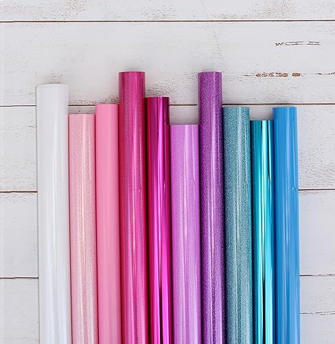 Miniatura 3 de Película de vinilo de transferencia de calor metálica Threadart Cherry en relieve, rollo de 20 pulgadas de ancho, corte personalizado por yarda,