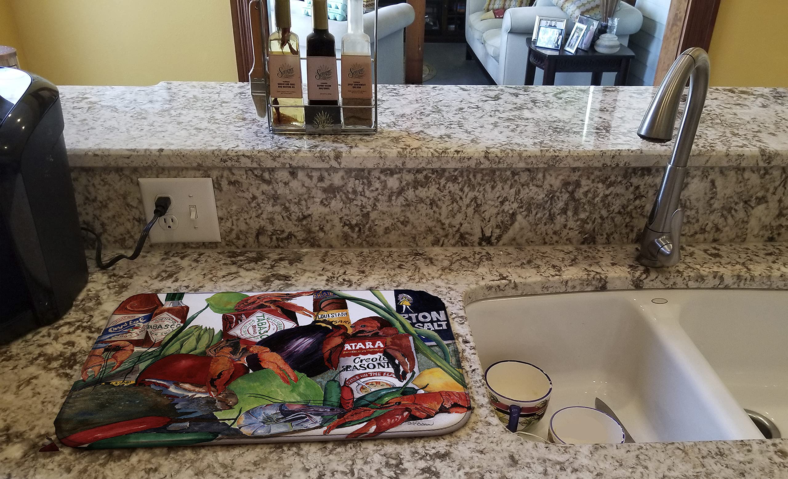 Caroline's Treasures Dish Drying Mat, 14 x 21, Multicolor