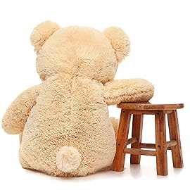 Toys Studio Giant Teddy Bear Stuffed Animal 36 inch Plush Bear Toy for Girlfriend Girls Kids Gifts Chrsitmas Valentine\'s Day Birthday Baby Shower Decorations