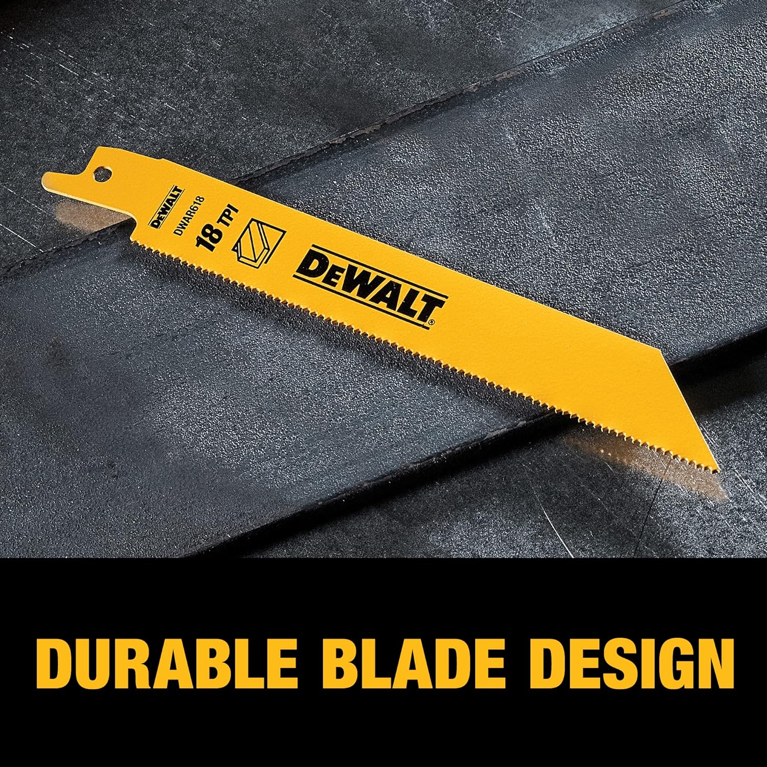 DEWALT Reciprocating Saw Blades, Bi-Metal, Tough Case Set, 15-Piece (DW4890)