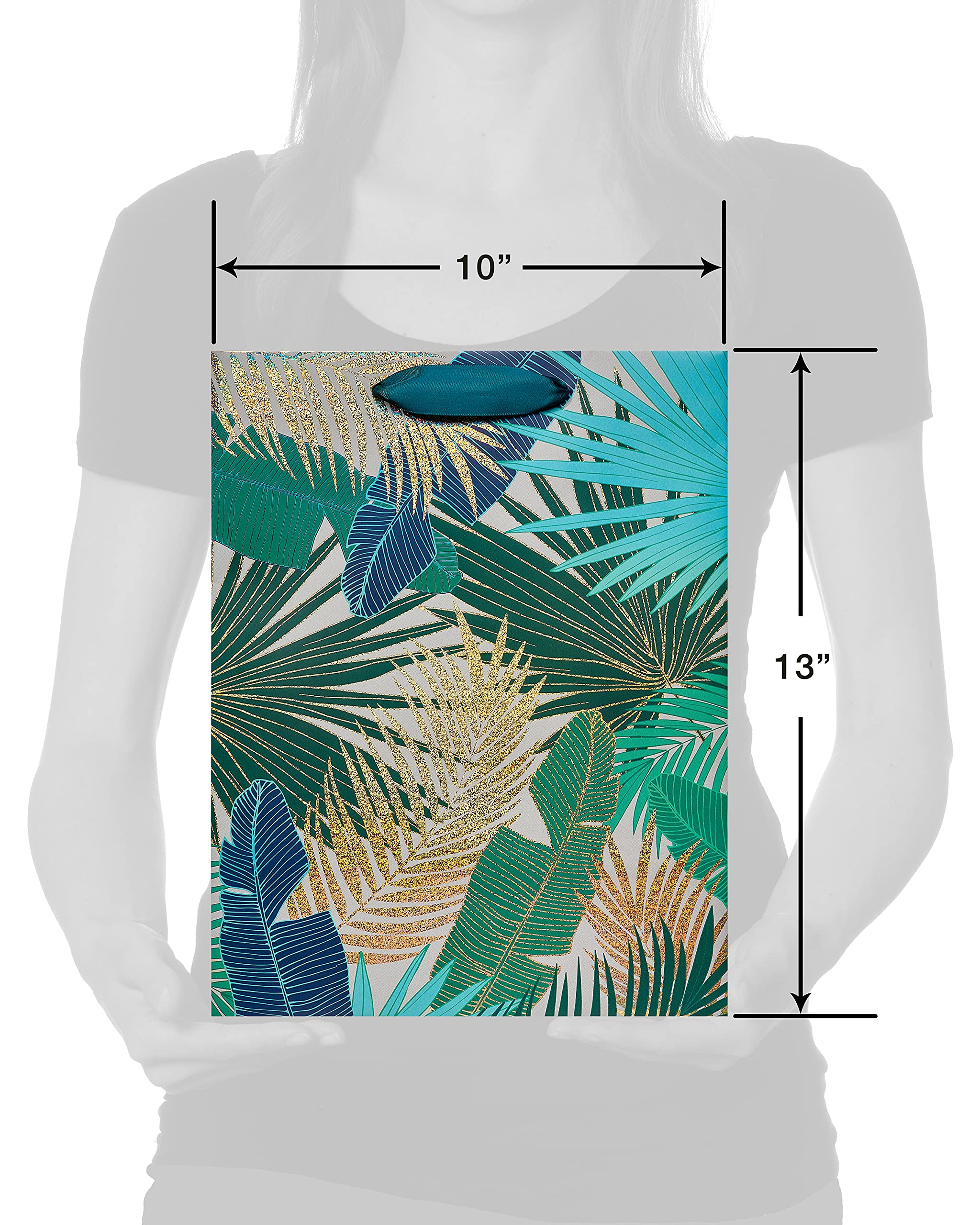 Papyrus 13" Large Gift Bag (Tropical) for Birthdays, Weddings, Bridal Showers, Baby Showers and All Occasions (1 Bag)