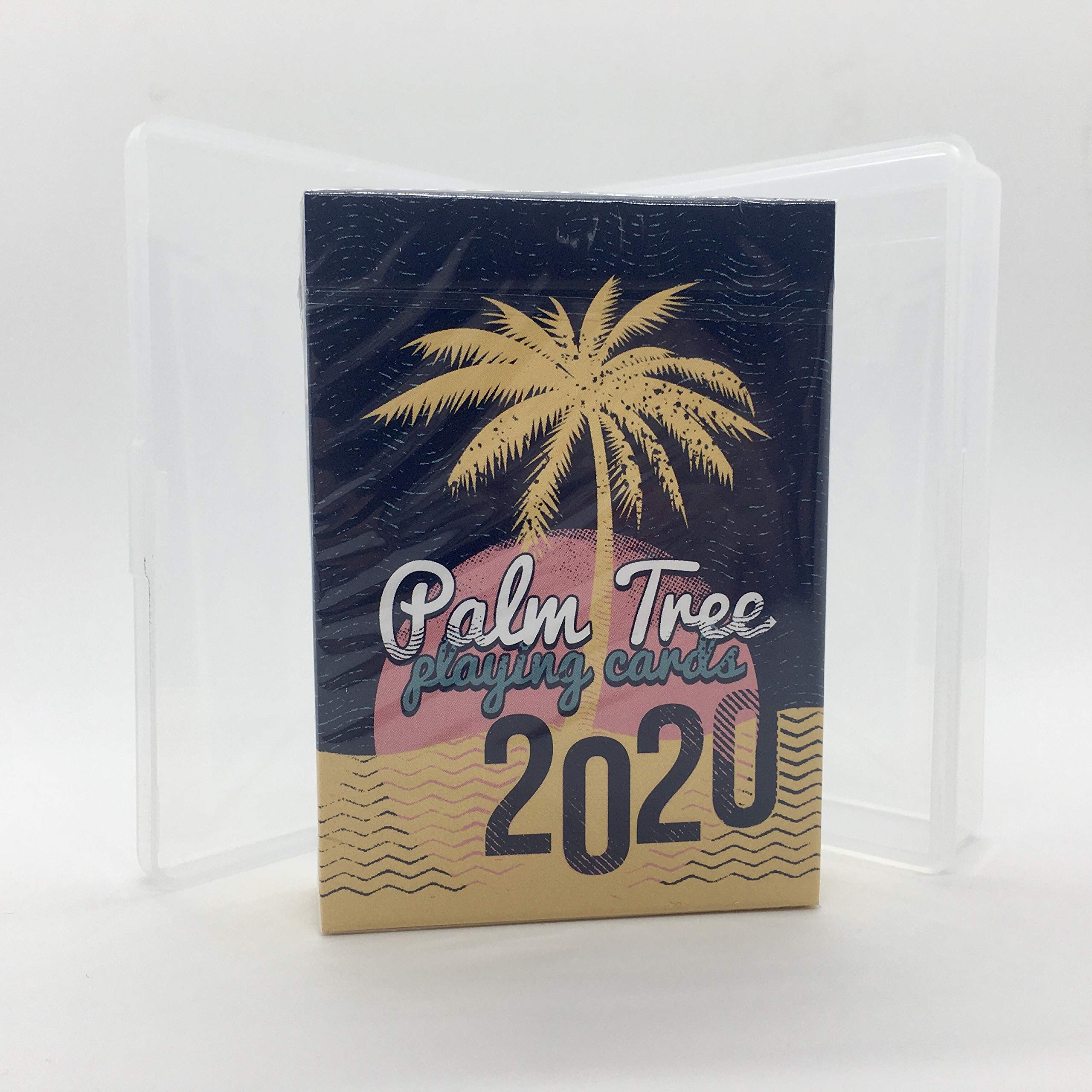 KOOMAPalm Tree Playing Cards Deck & Clear Protective Playing Cards Case