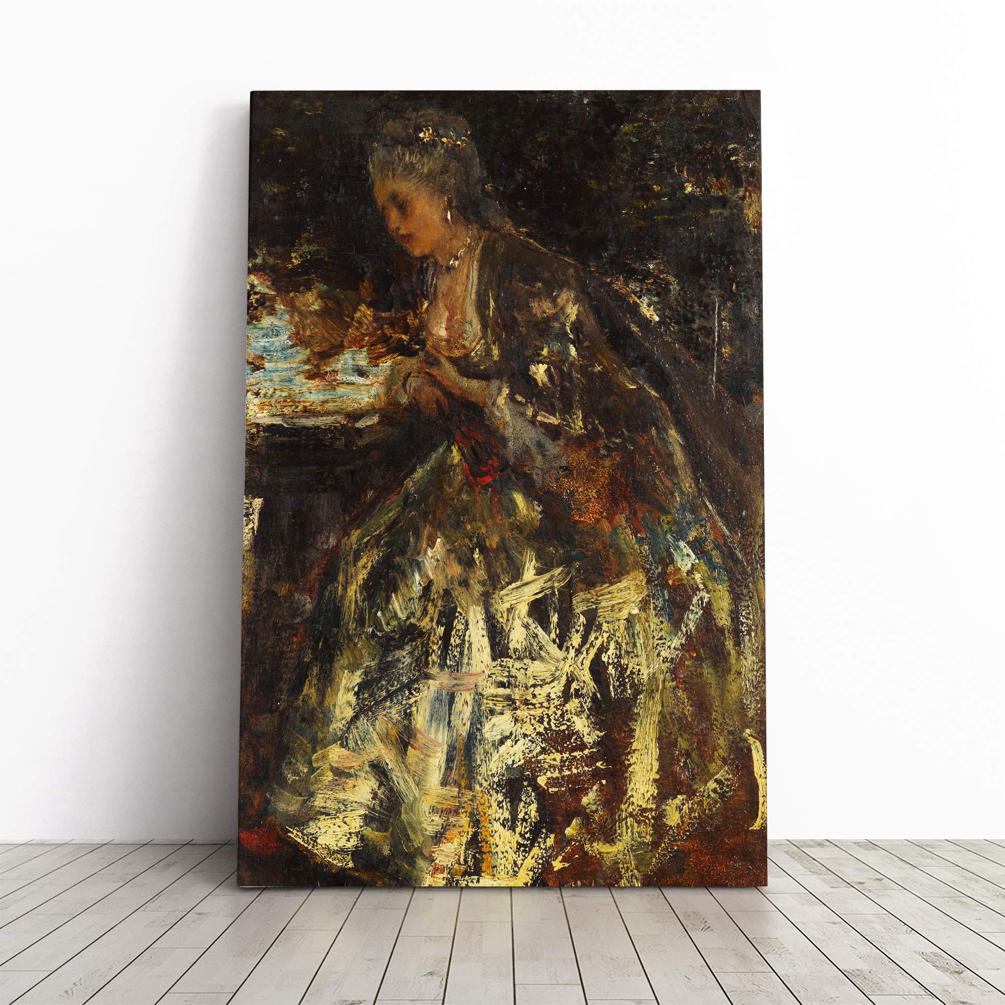 Jacob Maris The Little Marquise Canvas Print | Gallery Wrapped 30mm Frame Wall Art | 20x14 inches | Ready to Hang | Modern Picture | Living Room Bedroom Lounge Office
