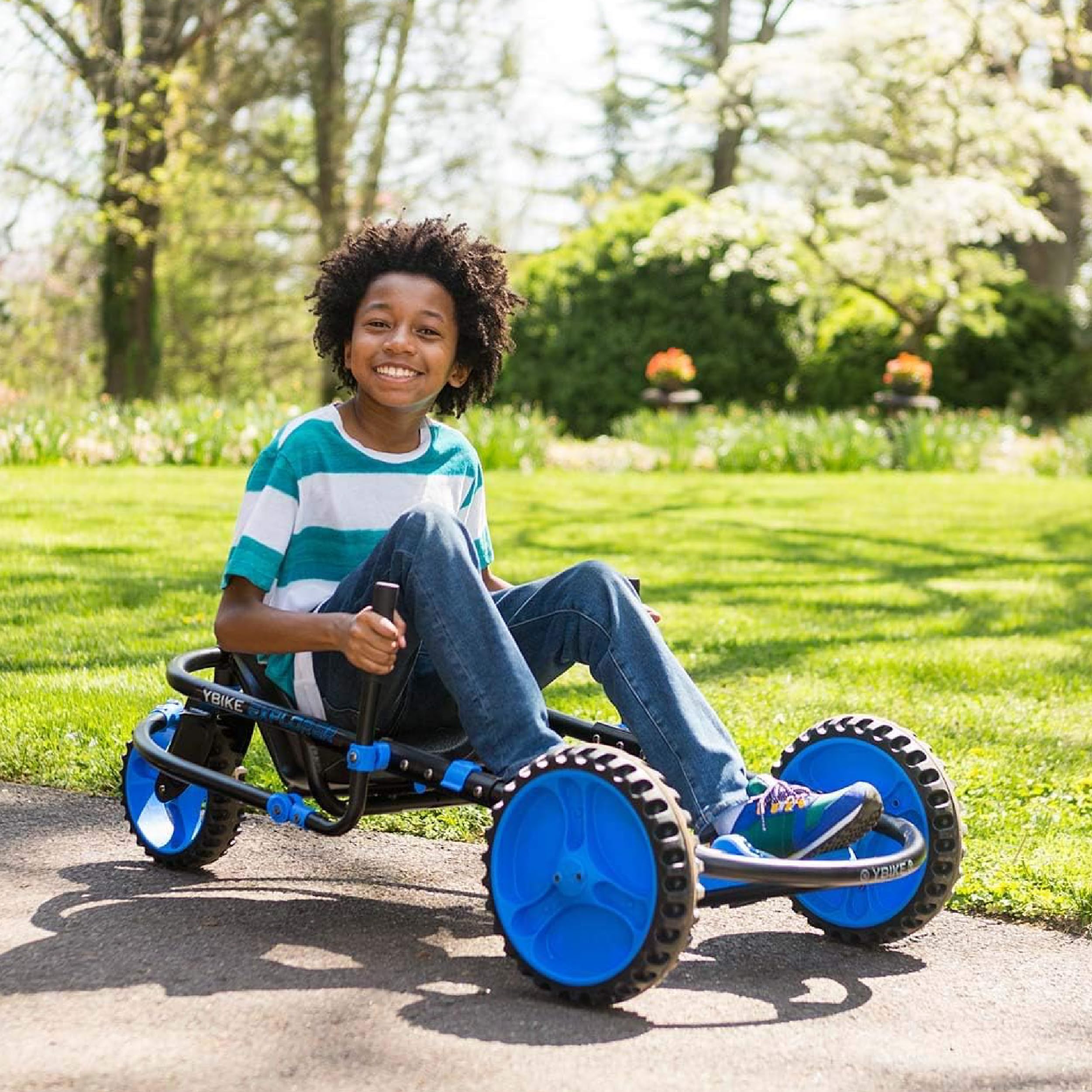 Amazon.com: YBIKE Explorer Pedal Car - 3-Wheel Go Kart for Kids
