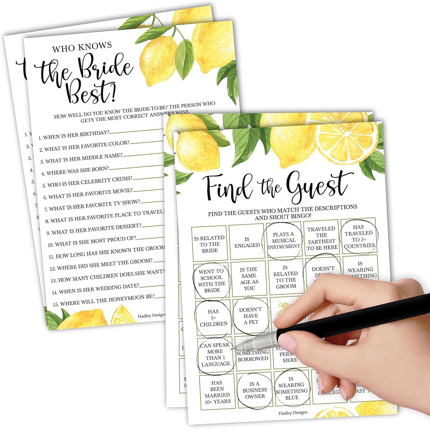 20 Lemon Bridal Shower Games For Guests Hilarious Bridal