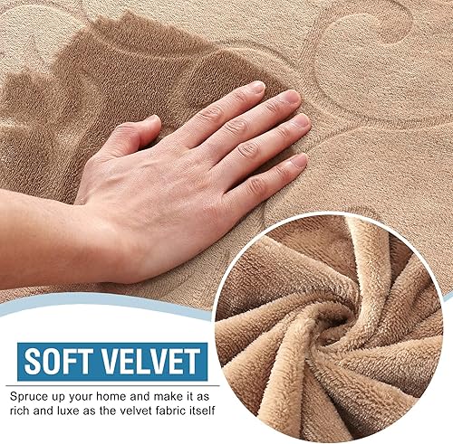 Miniatura 4 de Funda 100% impermeable para sofá, funda de sofá modular derecha, terciopelo de primera calidad, protector de muebles para perros de hasta 72