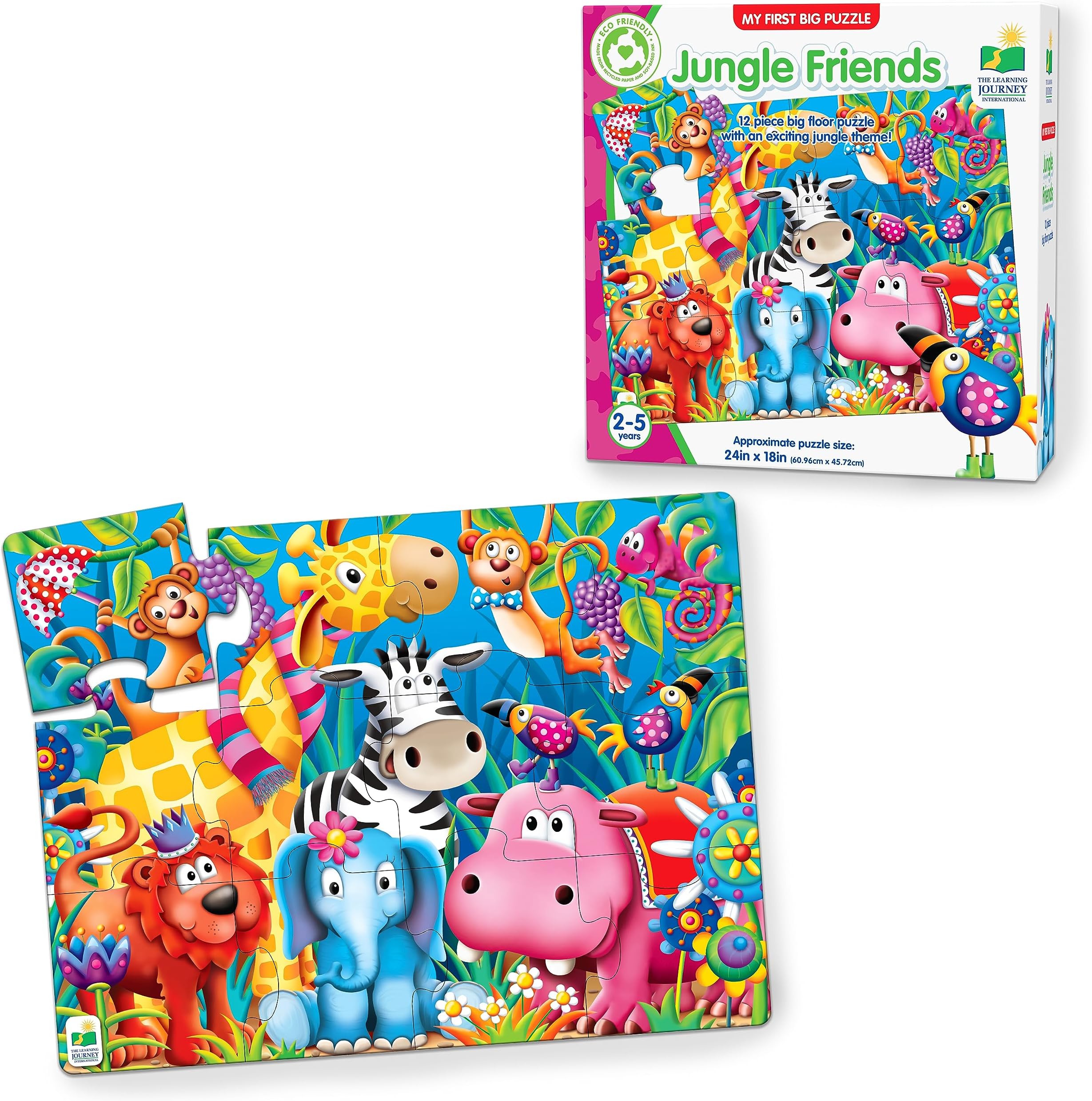 The Learning Journey Tlj Regular My First Floor Puzzle Jungle Friends - 106501