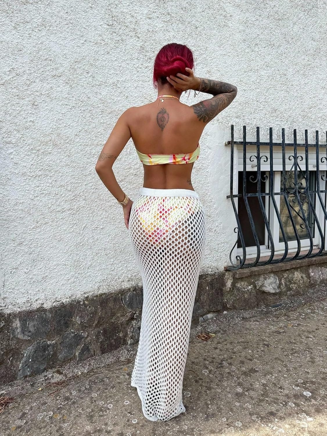 Women Solid Color Swimwear Skirt Bottom For Summer Beach cover ups for swimwear