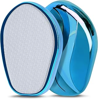 UQQU Lima de pie de nano cristal, raspador de pies para eliminación de piel dura, pulidor de pies de pedicura para pies suaves y saludables, nano tecnología para mejores resultados, color azul