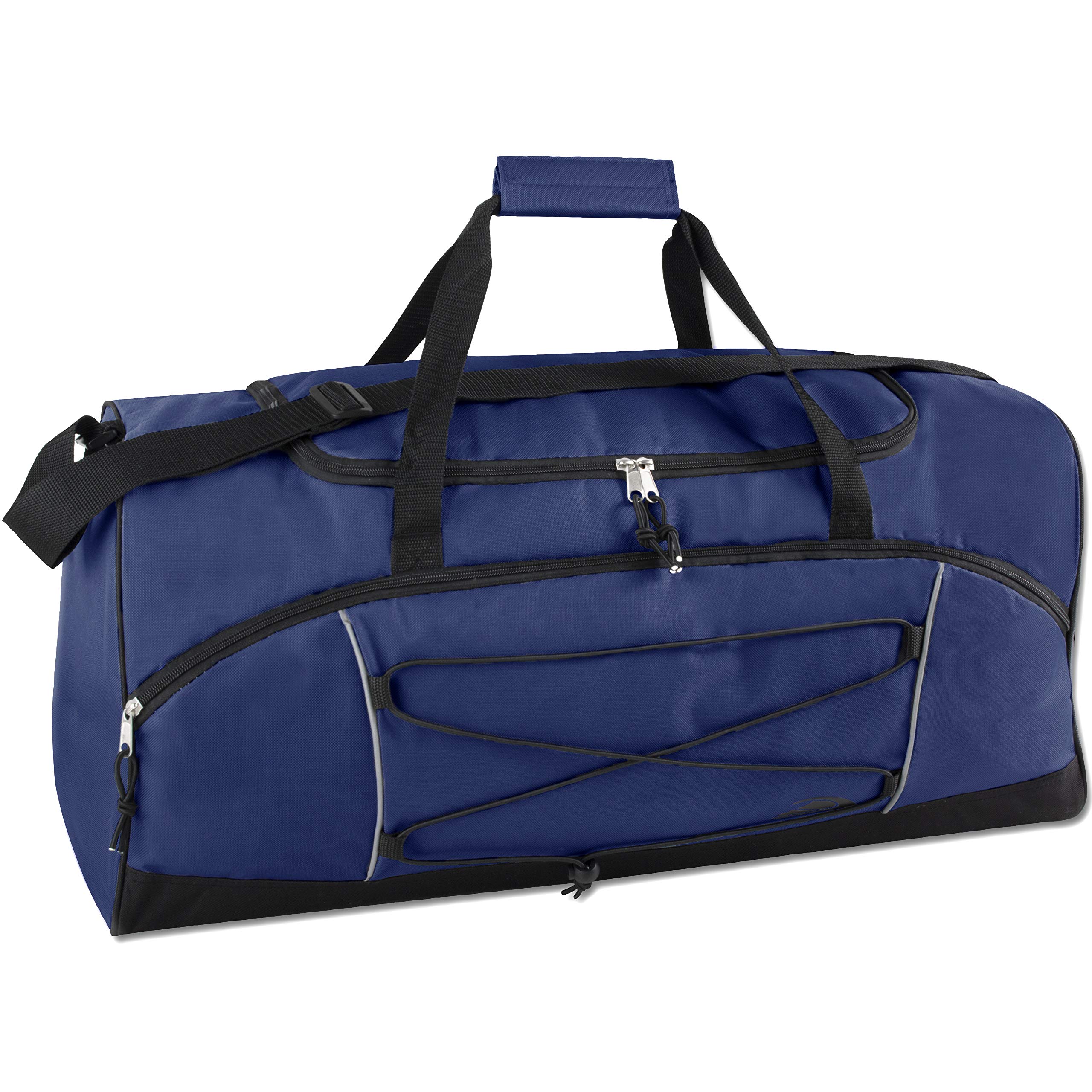 Trail maker60 Litre Duffle Bag – Heavy Duty Extra Large Sports Gym Equipment Travel Duffel Bag for Men and Women (Blue)
