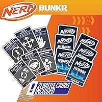 Vista 6 de NERF BUNKR BattleZone Switch - Juego de silla y reposapiés para videojuegos, asiento inflable para jugadores con funda de búnker y objetivo