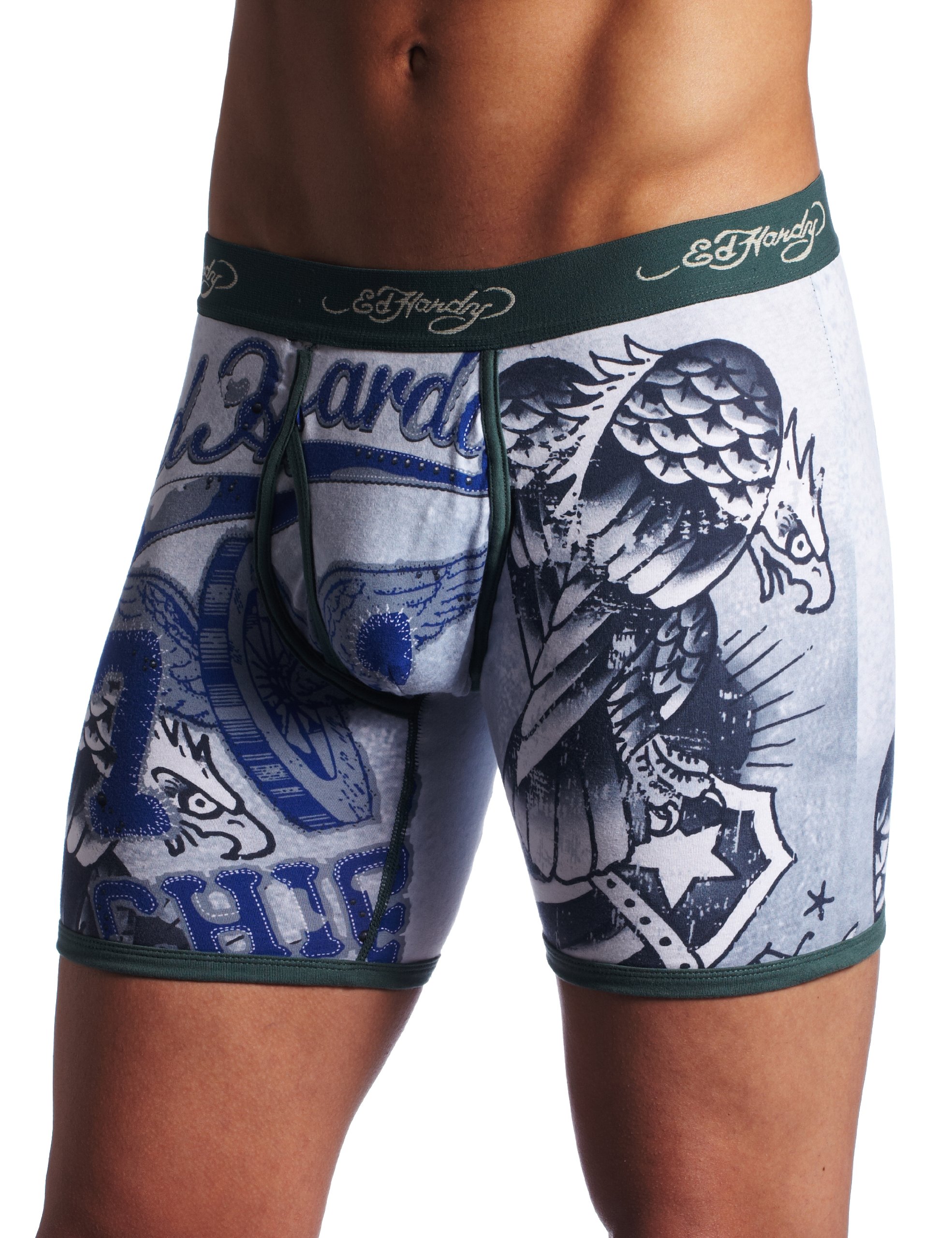 Ed Hardy Men's Premium Bold Eagle Boxer Brief