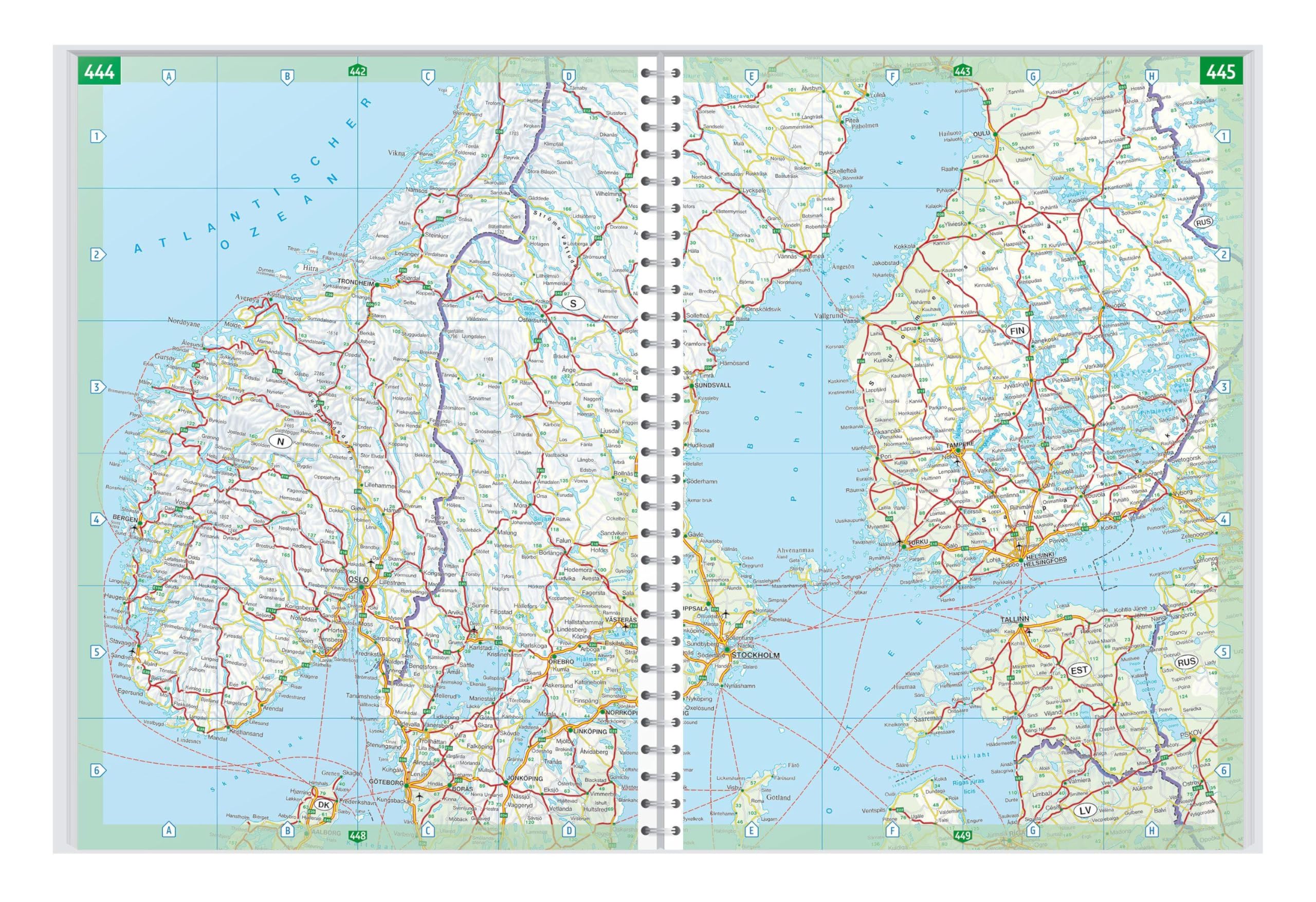 freytag & berndt Autoatlas Die Alpen 1:150.000: Straßenatlas mit Spiralbindung: ALP