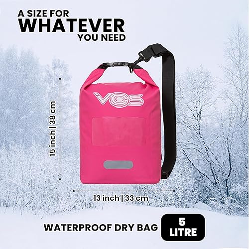 Miniatura 2 de VOS Bolsa seca impermeable de alta calidad  5L  Bolsa multiusos ligera bolsa de almacenamiento seca mochila para viajes, natación, canotaje, kayak,