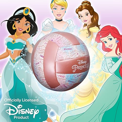 Miniatura 7 de Disney Princess - Pelota de voleibol para niños, tamaño 4, totalmente feroz, suave al tacto, pelota de entrenamiento deportivo juvenil para uso en